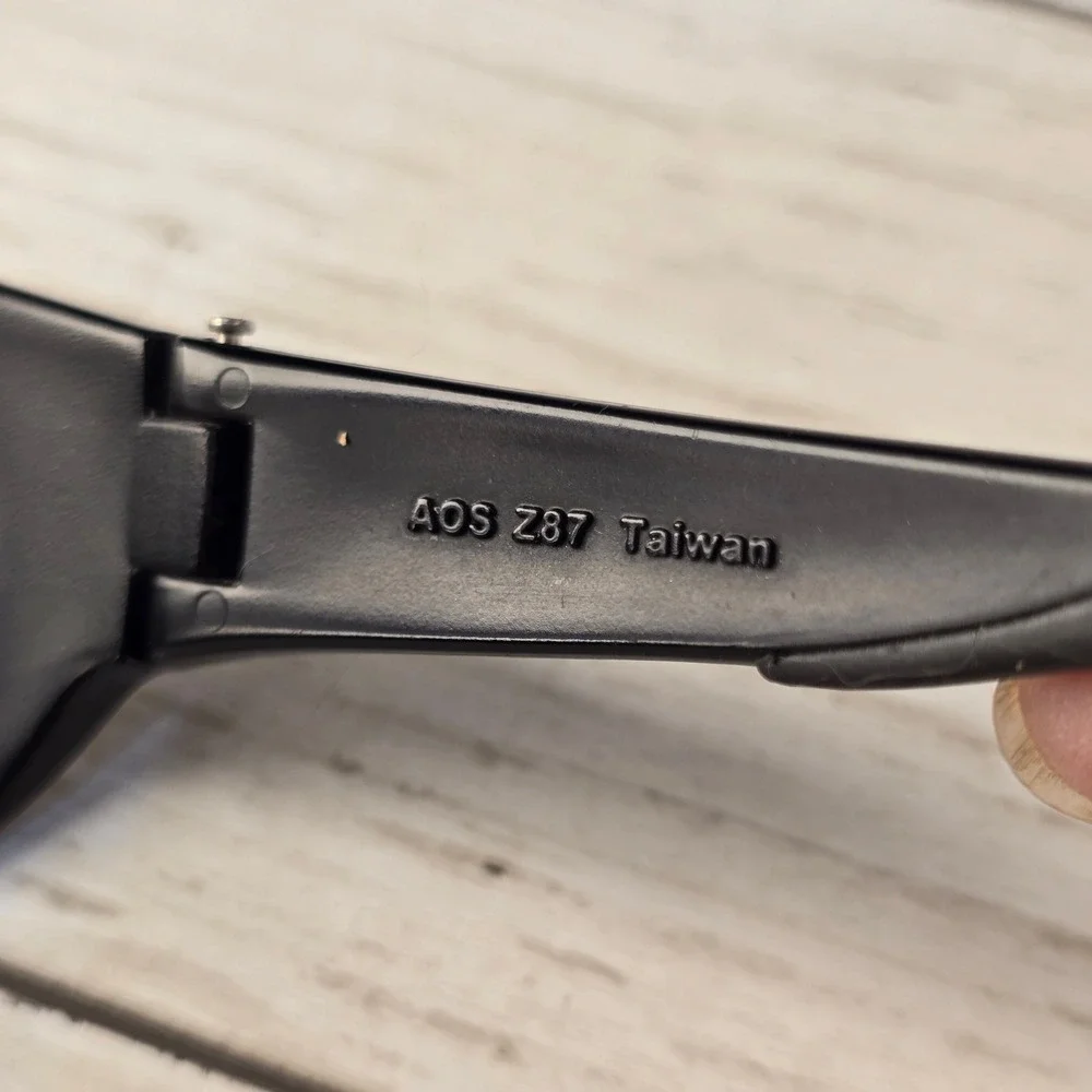 AOSafety AOS Rival Z87 Sunglasses Black Wrap Sport Safety‎ Glasses Taiwan